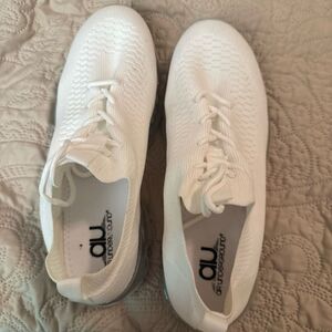 White Athletic Shoes by